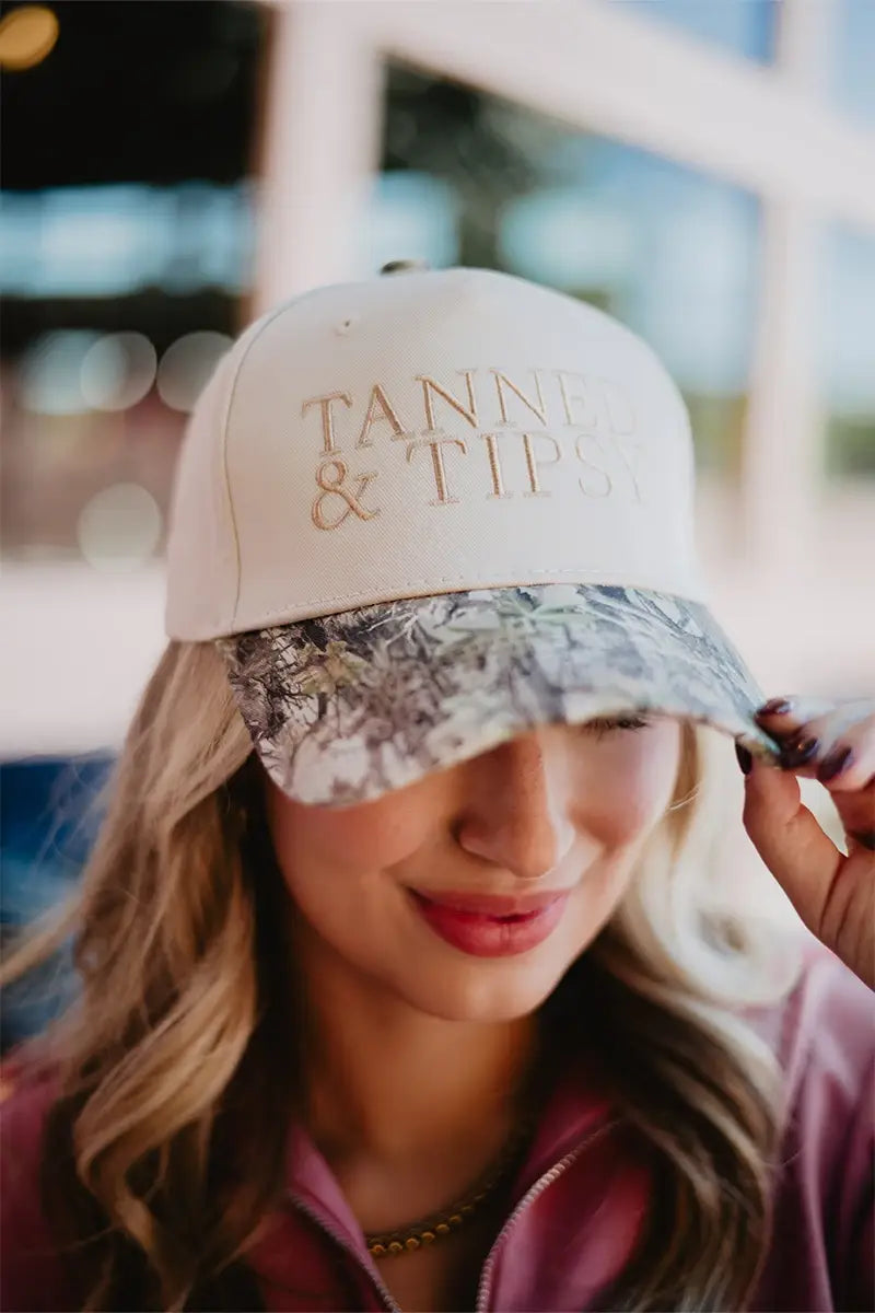 Tanned & Tipsy Two-Toned Trucker Hat