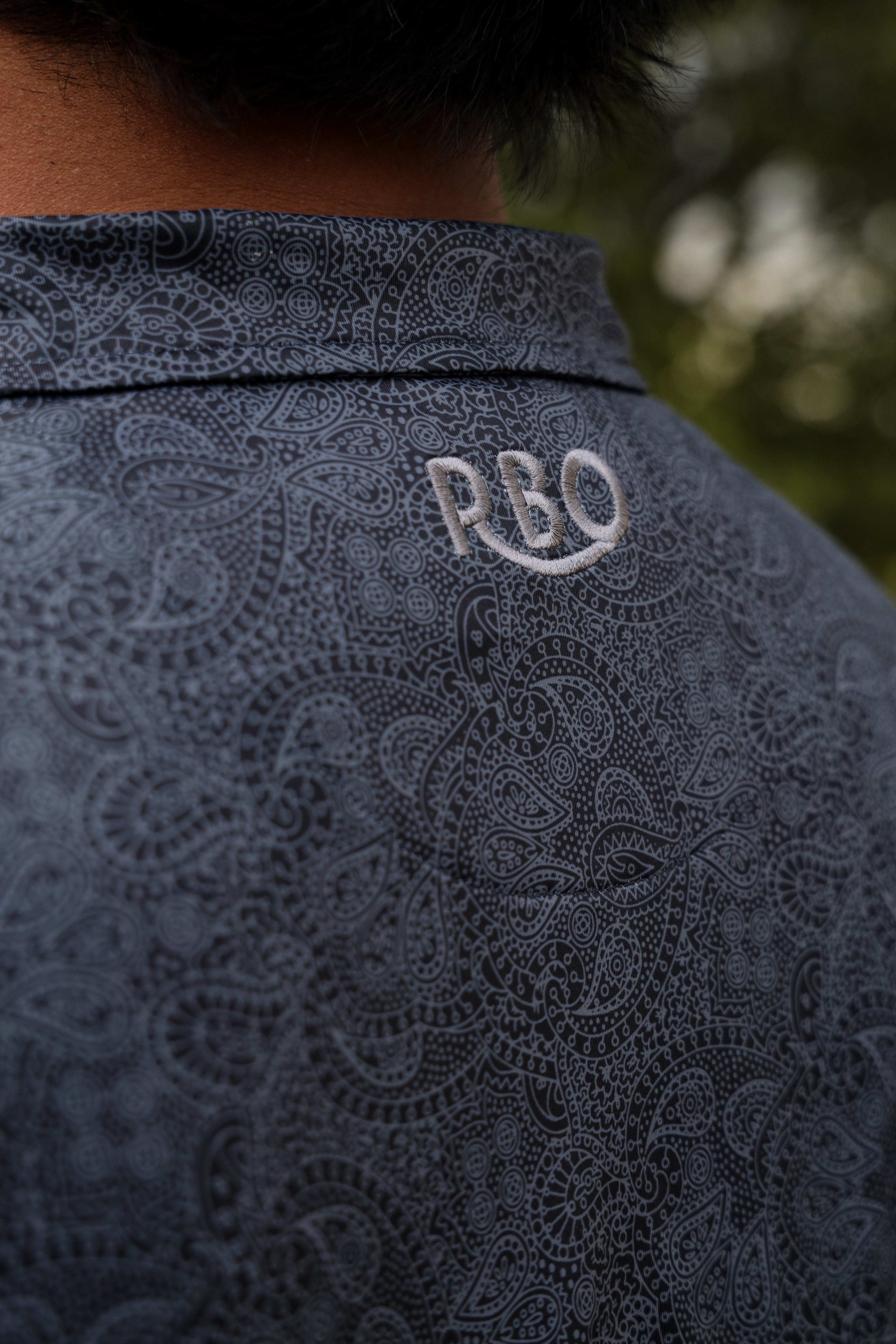 The Slate Pearl Snap Polo