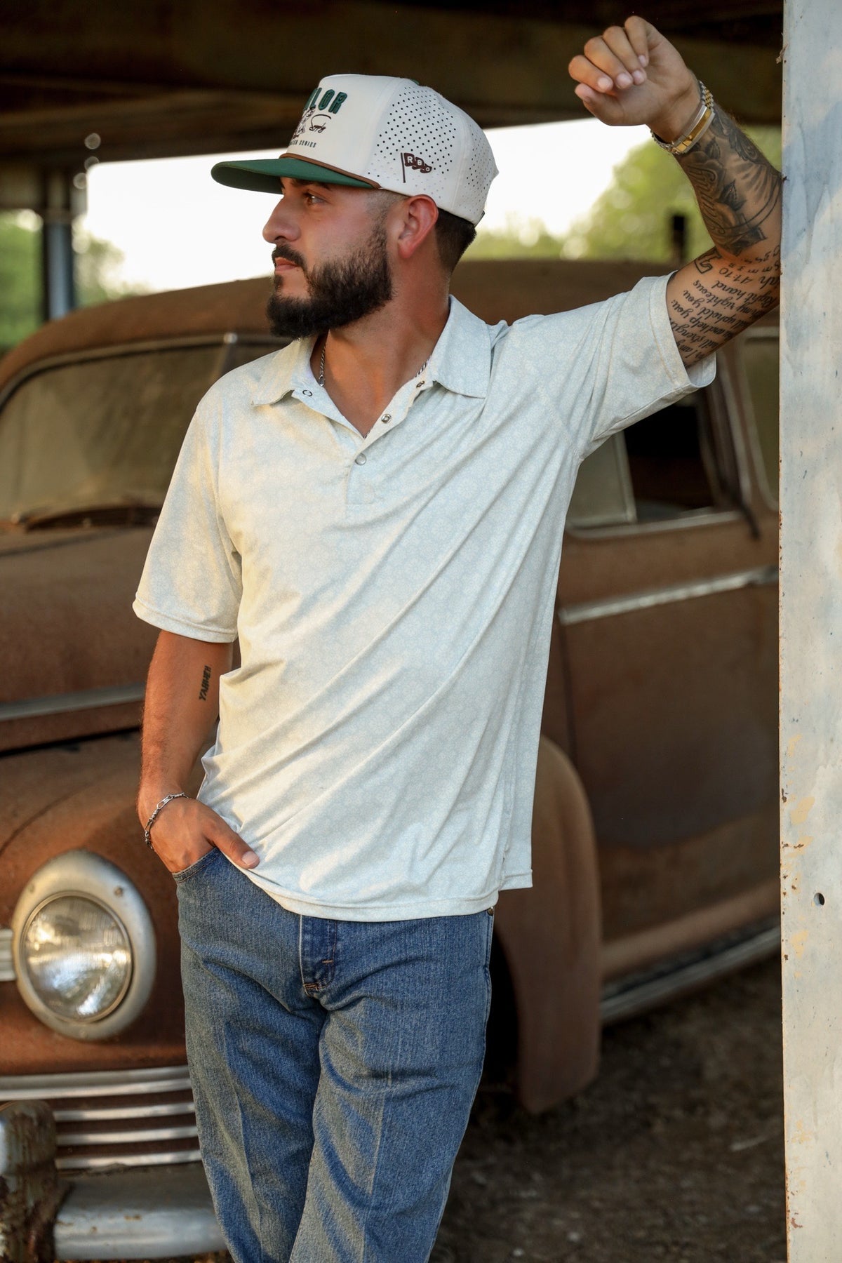 The Sterling Pearl Snap Polo