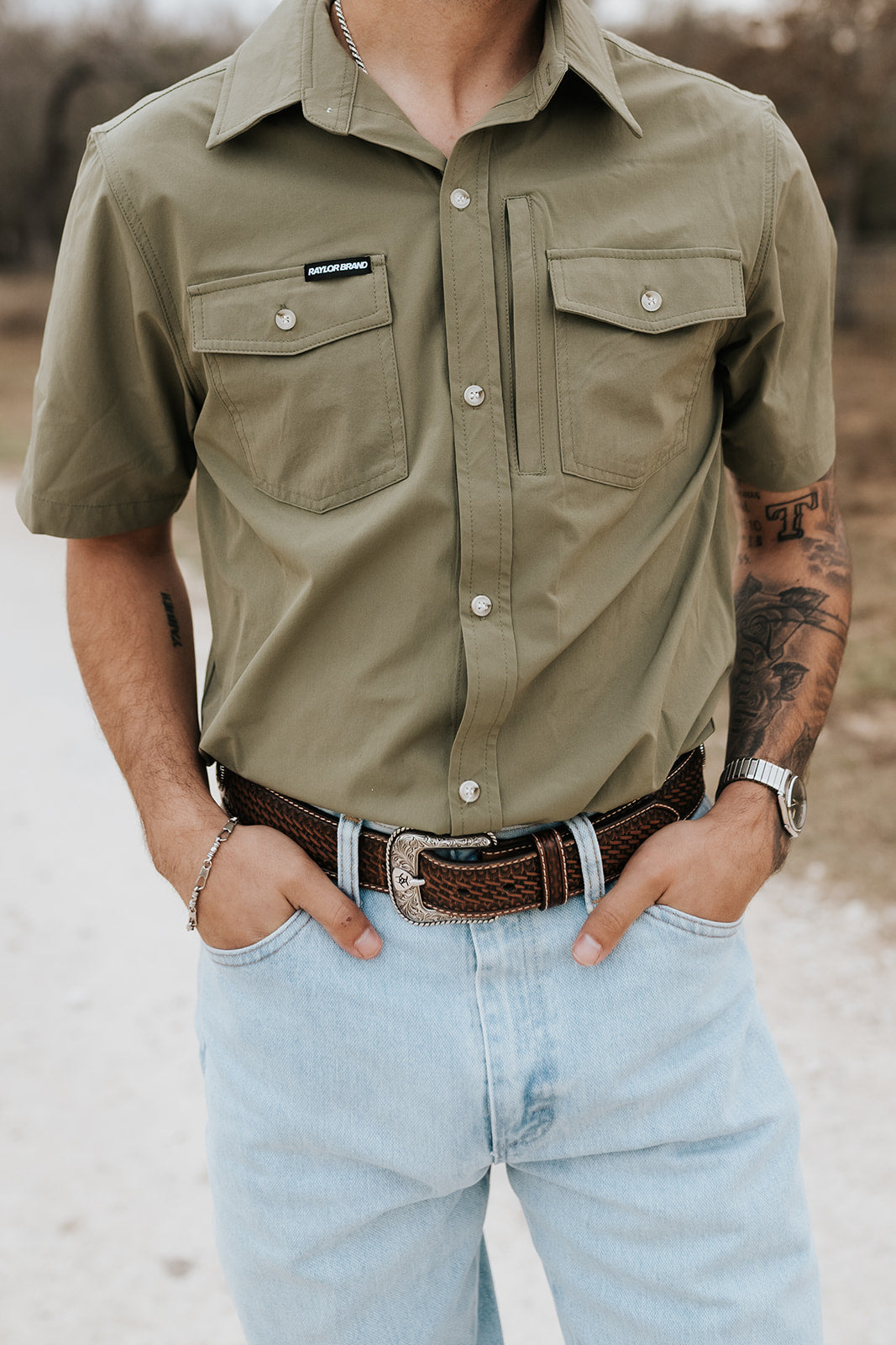 The Grove Performance Button Up