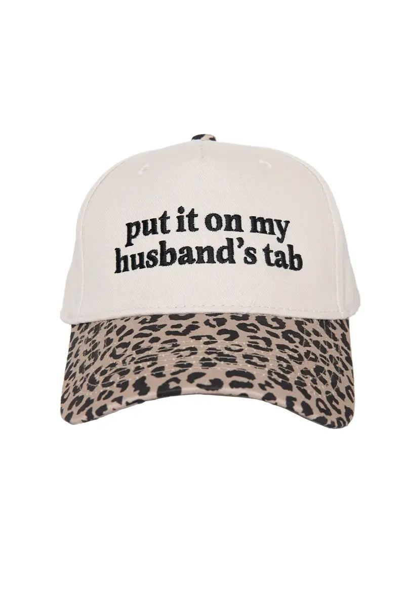 Put It On My Husband's Tab Two-Toned Trucker Hat