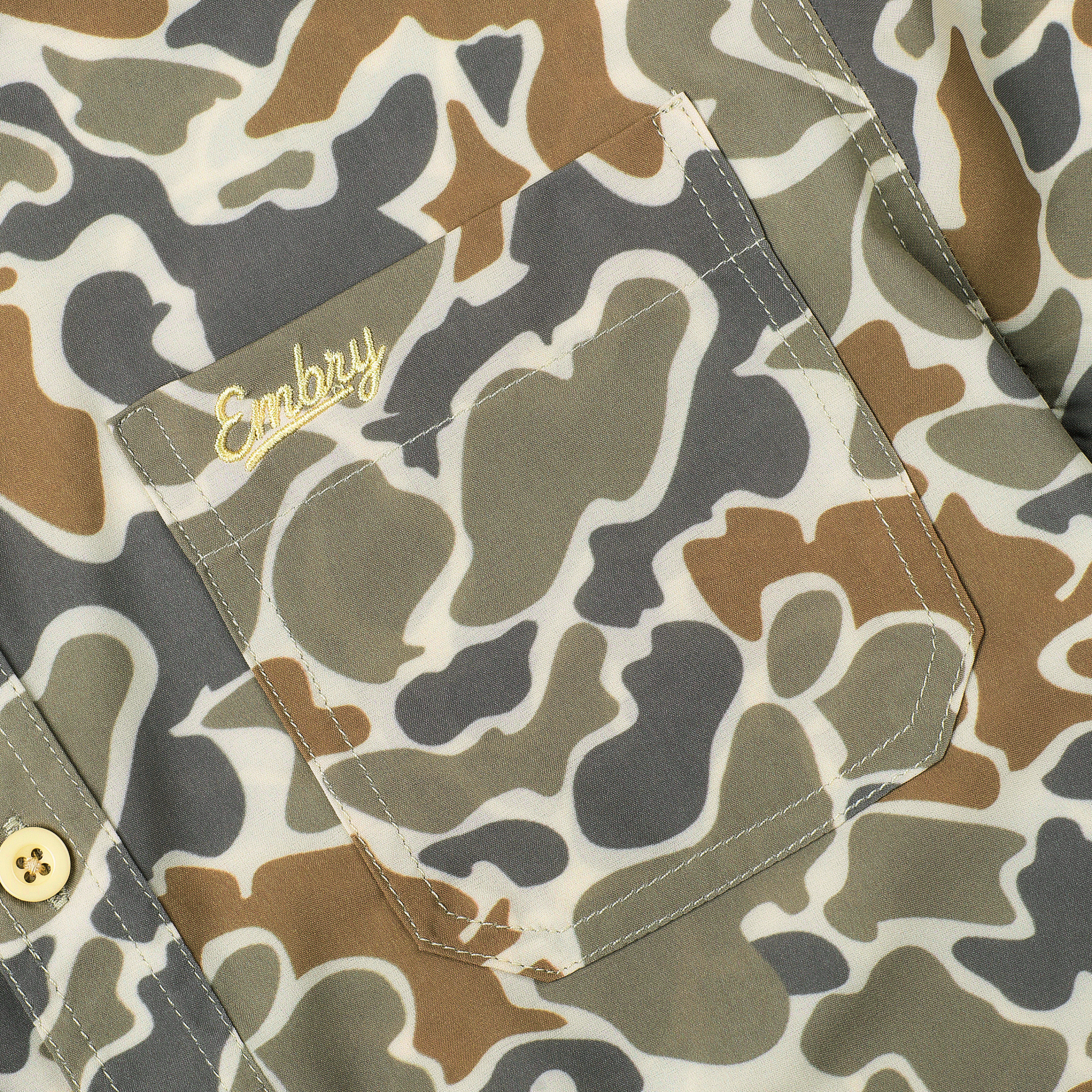 Youth Performance Button Up - Desert Duck