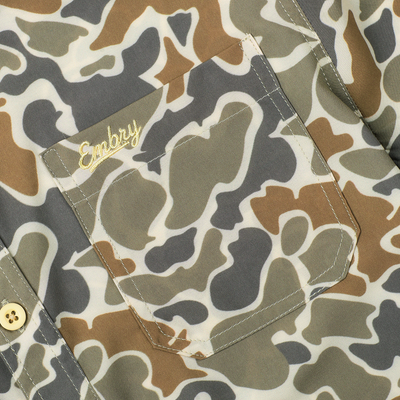 Youth Performance Button Up - Desert Duck
