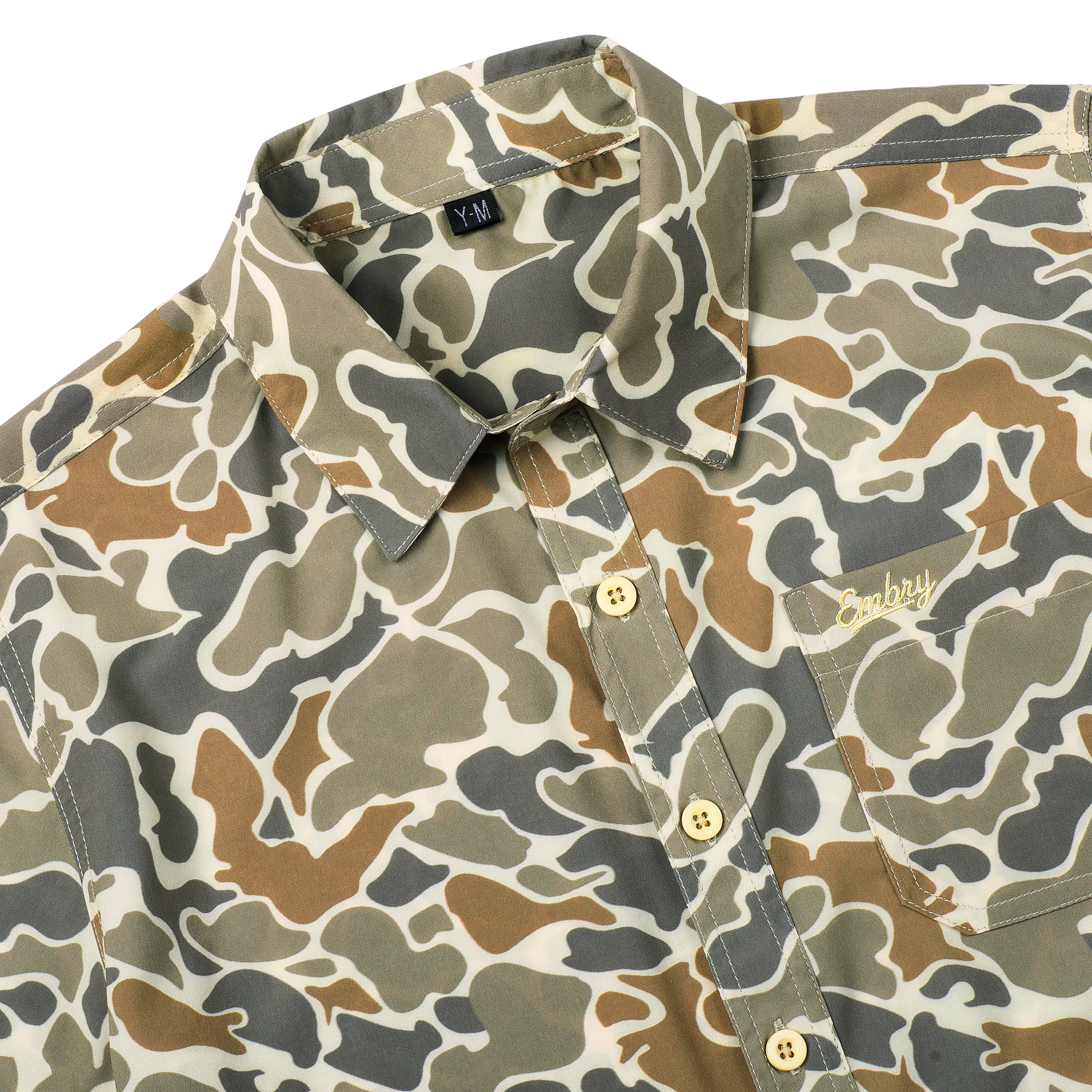 Youth Performance Button Up - Desert Duck