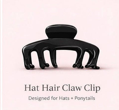 Hat Hair Claw Clip Black