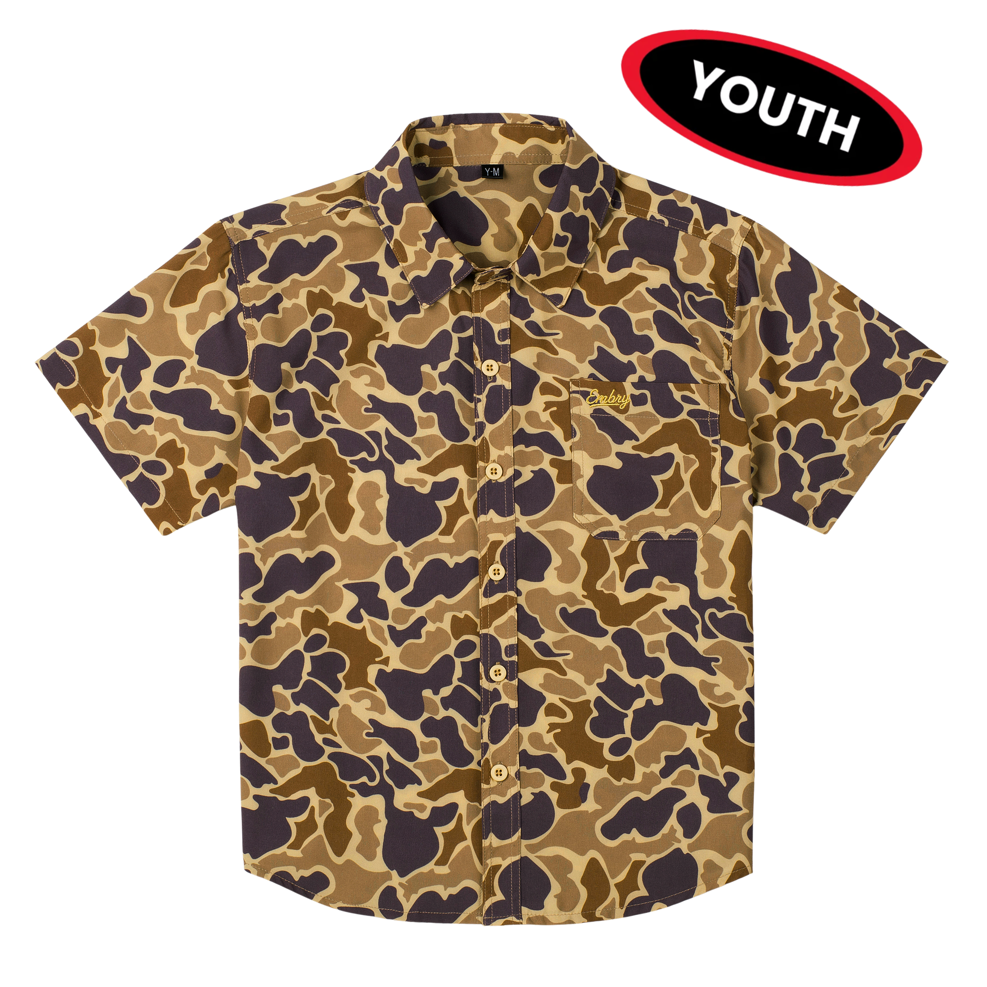 Youth Performance Button Up - Original Duck