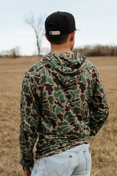 The Hillside Camo Performance Pullover