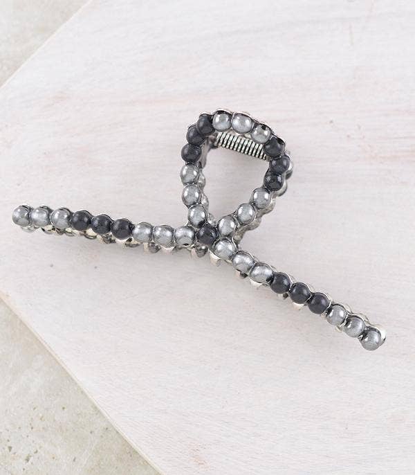 Navajo Black Pearl Hair Claw Clip