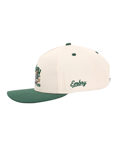 Embry Cream/Green "Sprig" Trucker