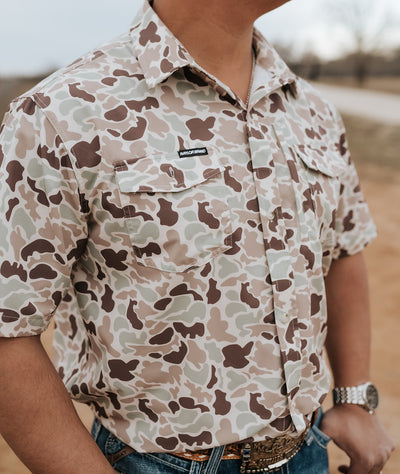 The Hideaway Performance Button Up