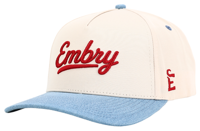 Embry Cream/Denim - 3D Logo