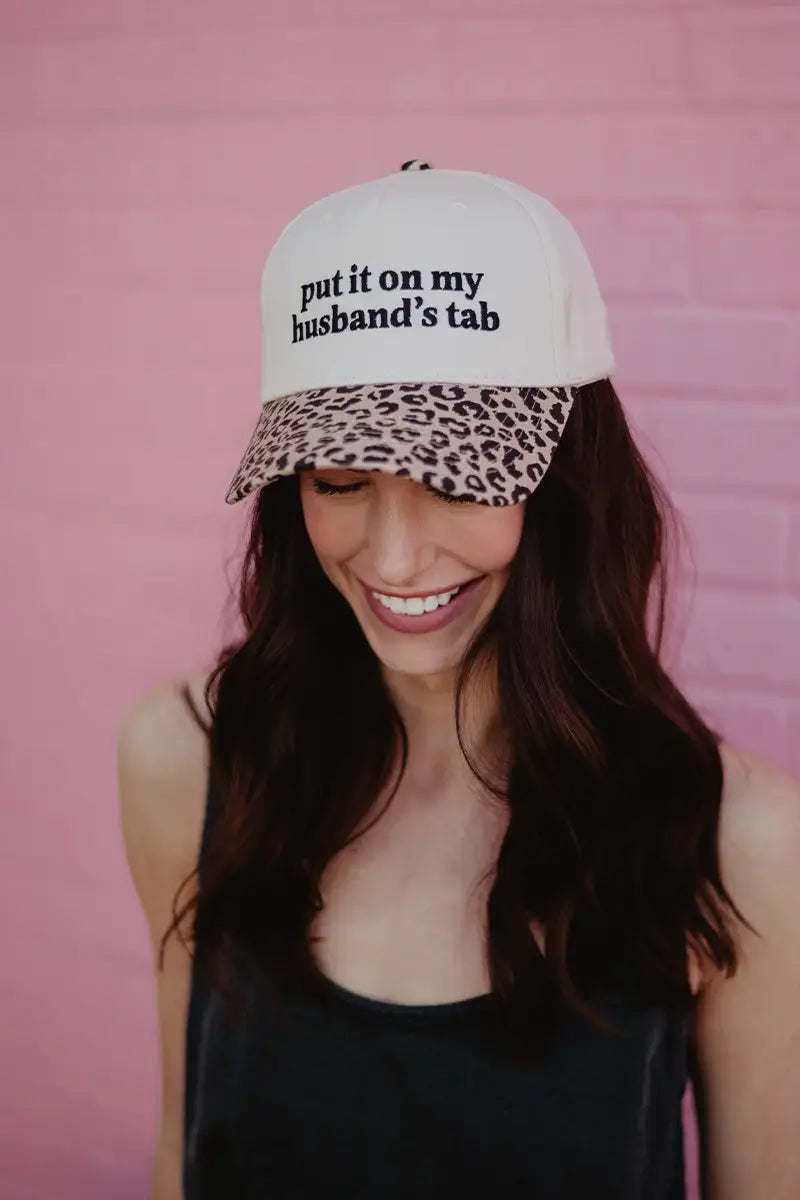 Put It On My Husband's Tab Two-Toned Trucker Hat